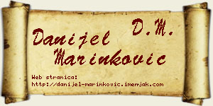 Danijel Marinković vizit kartica